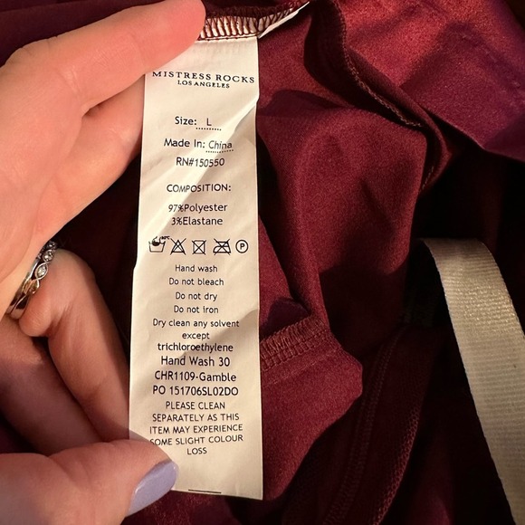 NWT MISTRESS ROCKS x HOUSE OF CB Gamble Dress Wine - Picture 10 of 12